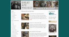 Desktop Screenshot of greatapeproject.de