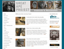 Tablet Screenshot of greatapeproject.de